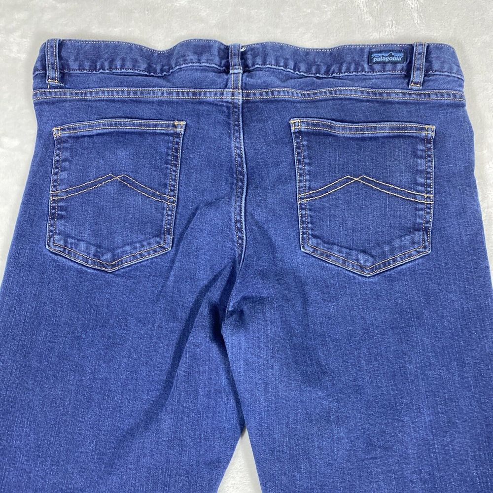 Patagonia Jeans Women 32X31 Blue Denim‎ Organic Cotton Blend Regular Slim - Picture 4 of 10